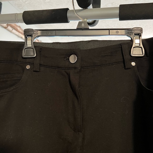 Rafaella Black Straight-Leg stretch Pants 14 EUC - Picture 3 of 4